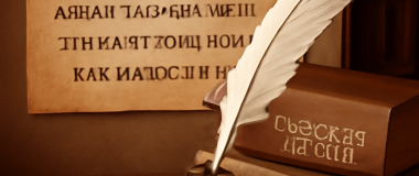 Пейзаж с горным озером на фоне заснеженных вершин, отражение гор в воде, голубое небо с легкими облаками.